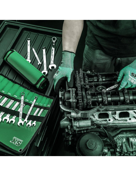 Juego de Llaves Combinadas SK 23 Piezas 8 a 19 mm y SAE