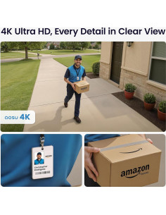 Sistema de Cámaras de Seguridad AOSU 4K Inalámbricas Kit 4 2