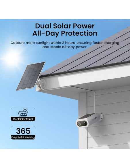 Sistema de Cámaras de Seguridad AOSU 4K Inalámbricas Kit 4