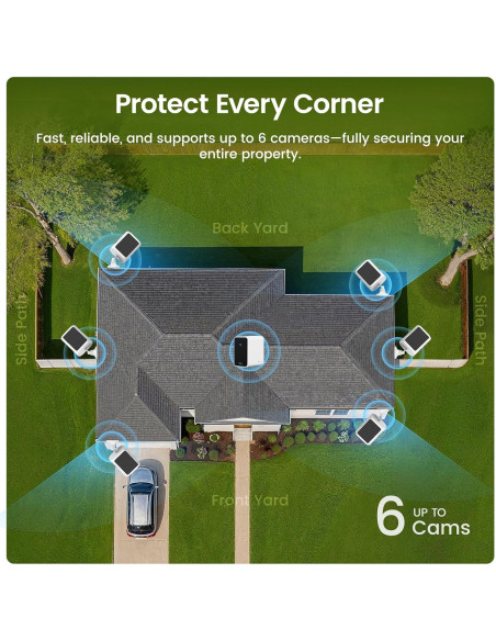 Sistema de Cámaras de Seguridad AOSU 4K Inalámbricas Kit 4