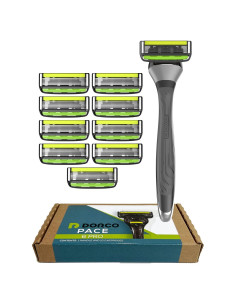 Dorco Pace 6 Pro - Afeitadora 6 Cuchillas + 10 Cartuchos