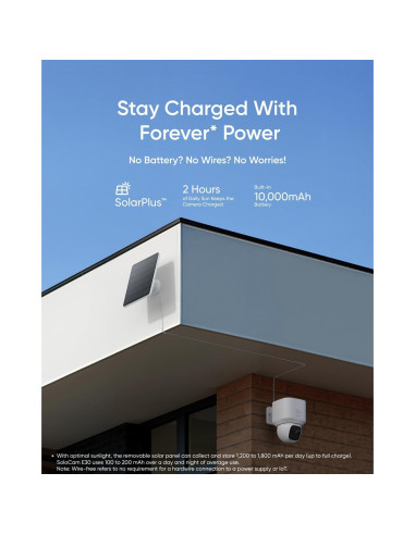 Cámara de Seguridad Inalámbrica eufy SoloCam E30 2K Solar