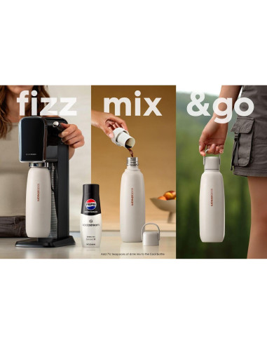 Botella de Acero Inoxidable SodaStream Fizz & Go 0.9L Arena