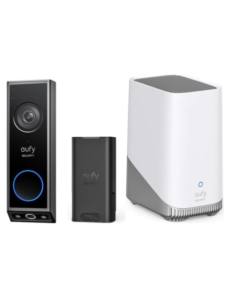 Timbre de Video eufy E340 con HomeBase S380 2K HD Batería