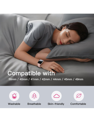 Banda de Silicona Deportiva SuperNaNa para Apple Watch 38-49mm