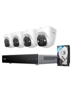 Sistema de Seguridad NVR PoE eufy E41, 4 Cámaras 4K, 2TB HDD