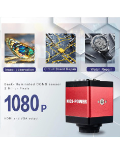 Microscopio Digital NICE-POWER 13MP 1080P C-Mount 150X 2