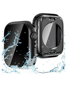 Funda Impermeable Goton para Apple Watch 40-49mm, Negro Mate