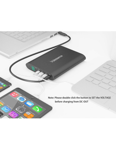 Banco de Energía 50000mAh Volessence para Laptop Carga Rápida