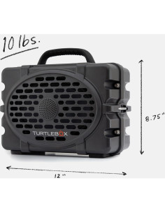 Altavoz Bluetooth Turtlebox Gen 3 Impermeable 120dB Gris/Azul 2