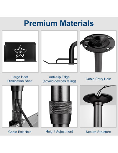 Soporte de Techo Universal para Proyector 2-Be-Best Ajustable