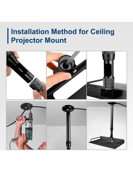 Soporte de Techo Universal para Proyector 2-Be-Best Ajustable