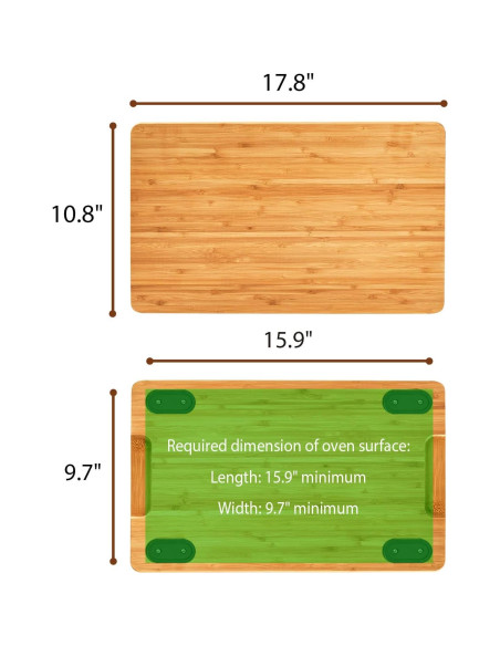 Tabla de Cortar Umilife para Horno Tostador 45.2x27.4cm