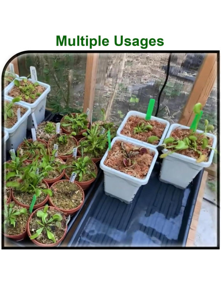 Maceta Cuadrada Gyfofix Gris-Blanco 25.4 cm con Drenaje Maceta Cuadrada Gyfofix Gris-Blanco 25.4 cm con Drenaje