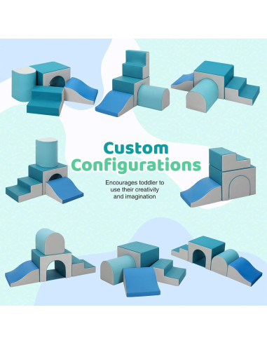 Bloques de Escalada de Espuma Sumbababy 4 Piezas con Túnel