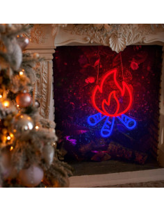 Luz de Neón LED Goolsee Fogata 27.9x27.9cm Dimmable 2