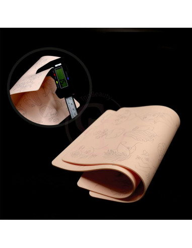 Piel de Tatuaje Pequeña Doble Cara TgoBeauty 1.5mm Rosa