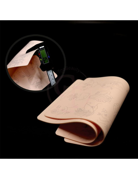 Piel de Tatuaje Pequeña Doble Cara TgoBeauty 1.5mm Rosa