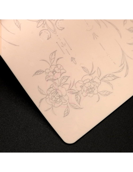 Piel de Tatuaje Pequeña Doble Cara TgoBeauty 1.5mm Rosa