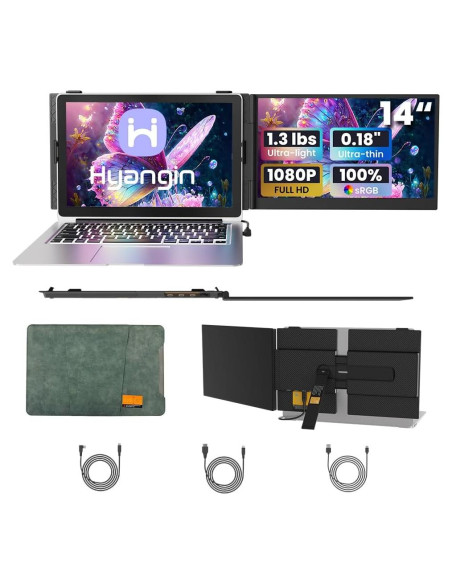 Extensor de Pantalla Portátil Hyangin S8 14" FHD 1080P