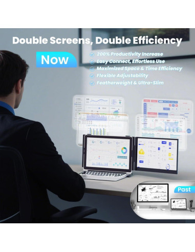 Extensor de Pantalla Portátil Hyangin S8 14" FHD 1080P