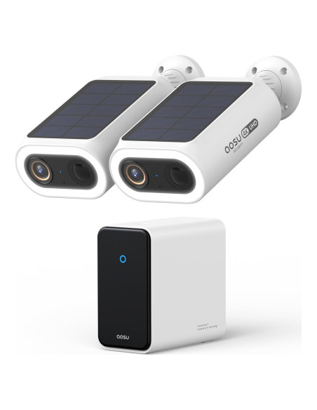 Sistema de Cámaras de Seguridad AOSU 4K Inalámbrico - Kit 2 Cámaras
