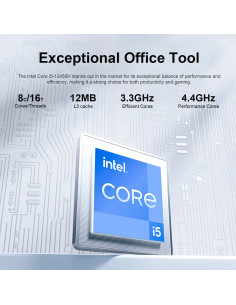 Mini PC Machenike Machcreator i5-12450H 16GB RAM 1TB SSD Gris 2