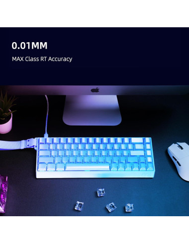 Teclado IROK MU68 Ultra RGB Mecánico Compacto 68 Teclas