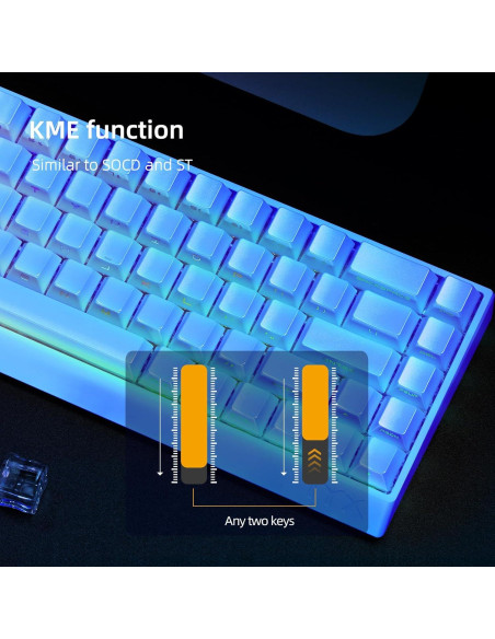 Teclado IROK MU68 Ultra RGB Mecánico Compacto 68 Teclas
