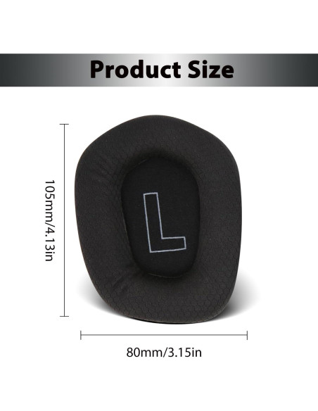 Almohadillas de Reemplazo Logitech G733 G535 G335 - Negro