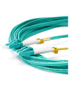 Cable de Parche de Fibra Multimodo LC trueCABLE 1m Aqua