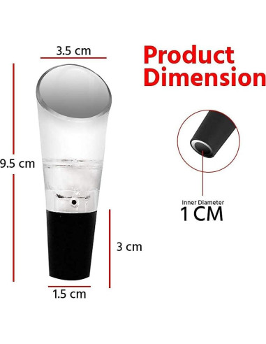 Aereador de Vino Trovety 2 en 1 - Pico Vertedor y Oxigenador