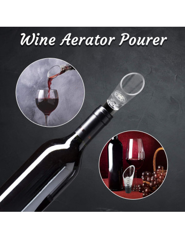 Aereador de Vino Trovety 2 en 1 - Pico Vertedor y Oxigenador