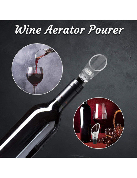 Aereador de Vino Trovety 2 en 1 - Pico Vertedor y Oxigenador