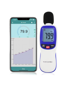 Medidor de Sonido Inalámbrico Danoplus DP-379 30-130 dBA