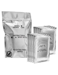 Toallitas Corporales Bravo Sierra - 10 Biodegradables con Aloe Vera