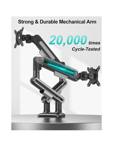 Soporte Doble para Monitor MONTAR PRO hasta 39" Ajustable