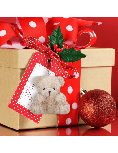 Threan 8 Mini Ositos de Peluche Suaves 10 cm para Regalo