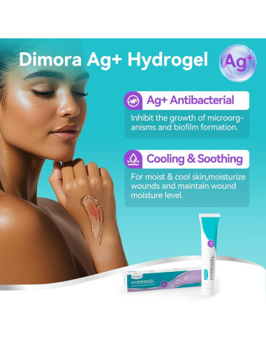 Gel Antibacteriano Dimora Hidrogel Plata 28.35g para Heridas