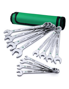 Juego de Llaves Combinadas SK 12 Piezas Métrico 8-19mm