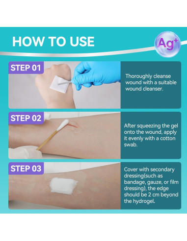 Gel Antibacteriano Dimora Hidrogel Plata 28.35g para Heridas