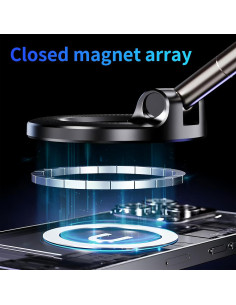 Soporte Magnético para Teléfono de Coche YAOKEEP 360 Ajustable 2