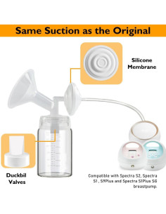 Kit 6 Piezas Repuesto Membrana Silicona Extractor Leche IVARONAL 2