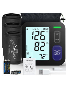 Máquina de Presión Arterial Digital AQESO U80BH - 3 Manguitos