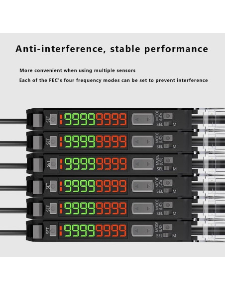 Amplificador de fibra óptica AKINLOAF FV-22N, sensor de proximidad
