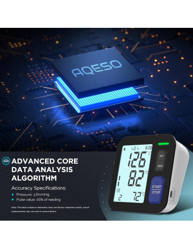 Máquina de Presión Arterial Digital AQESO U80BH - 3 Manguitos