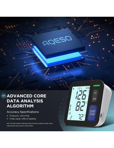 Máquina de Presión Arterial Digital AQESO U80BH - 3 Manguitos