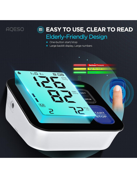 Máquina de Presión Arterial Digital AQESO U80BH - 3 Manguitos