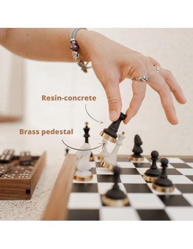 Juego de Ajedrez de Madera Premium The Craft House 27.94 cm