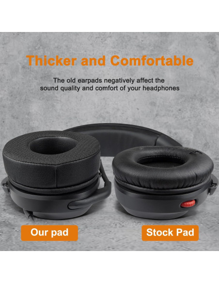 Almohadillas de Tela SOULWIT para Auriculares HyperX Cloud - Negro